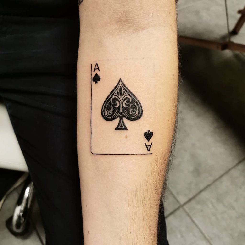 Ace of Spades Tattoo on Arm