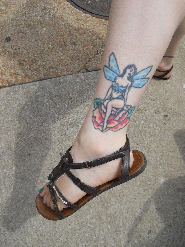 Fairy Tattoo on Ankle