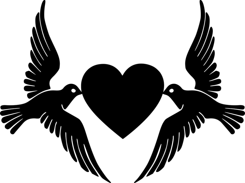 Heart with Dove wings
