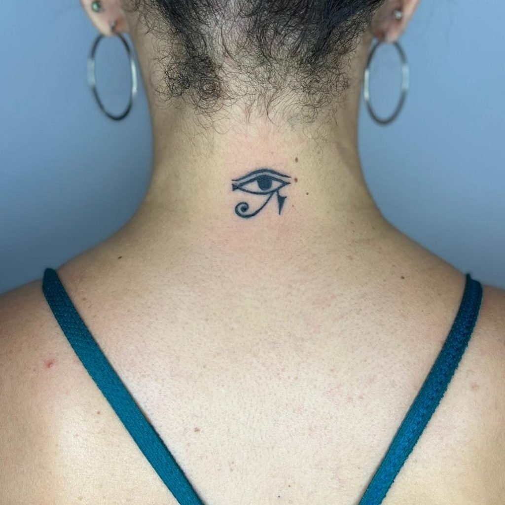 eye-of-horus-tattoo-on-bakc-of-neck