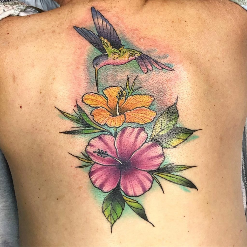 native american hummingbird tattoo